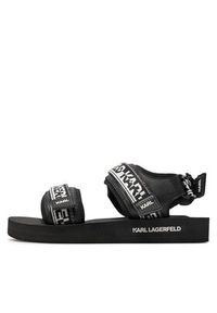 Karl Lagerfeld - KARL LAGERFELD Sandały KL70511 Czarny. Kolor: czarny. Materiał: materiał #3