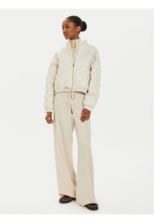TwinSet - TWINSET Kurtka przejściowa 242TP2021 Écru Relaxed Fit. Materiał: syntetyk