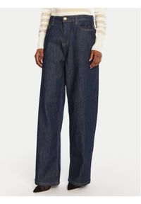 LOLA CASADEMUNT Jeansy MF2514007 Granatowy Wide Leg. Kolor: niebieski #1