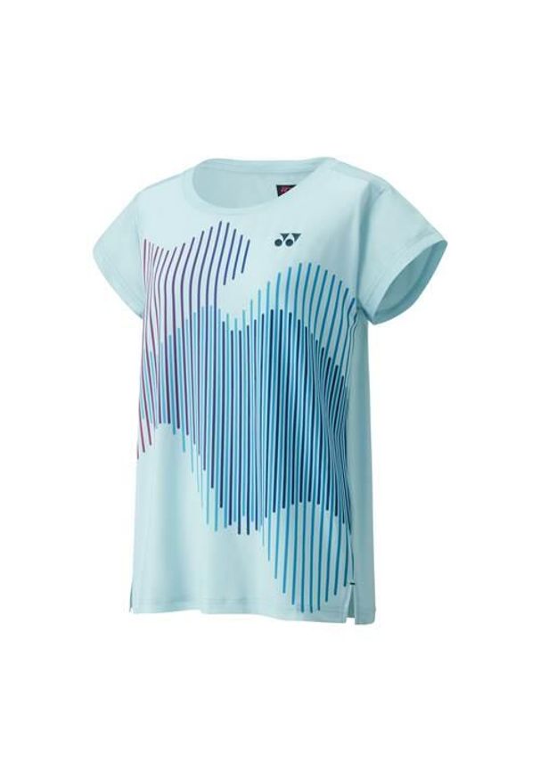 YONEX - Koszulka sportowa damska Yonex Crew Neck Us Open 2024. Kolor: wielokolorowy. Długość rękawa: krótki rękaw. Długość: krótkie