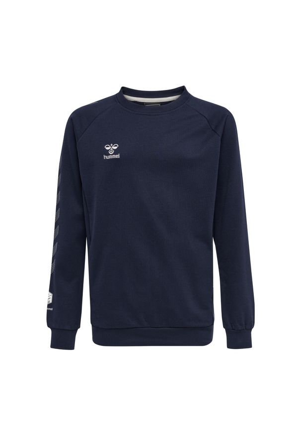 Dziecięca bluza bawełniana Hummel Move Grid. Kolor: niebieski. Materiał: bawełna. Sport: joga i pilates