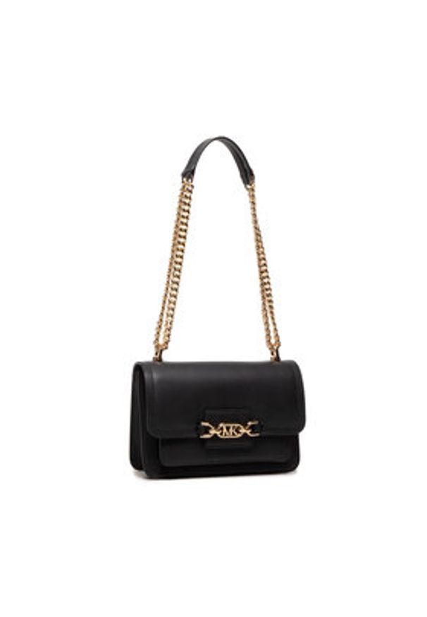 MICHAEL Michael Kors Torebka Heather 30S2G7HL3L Czarny. Kolor: czarny. Materiał: skórzane