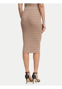 Guess Spódnica ołówkowa W5YD66 Z0130 Brązowy Slim Fit. Kolor: brązowy. Materiał: wiskoza #3