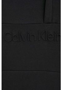 Calvin Klein Jeans bluza męska kolor czarny gładka. Kolor: czarny. Długość rękawa: długi rękaw. Długość: krótkie. Wzór: gładki #5