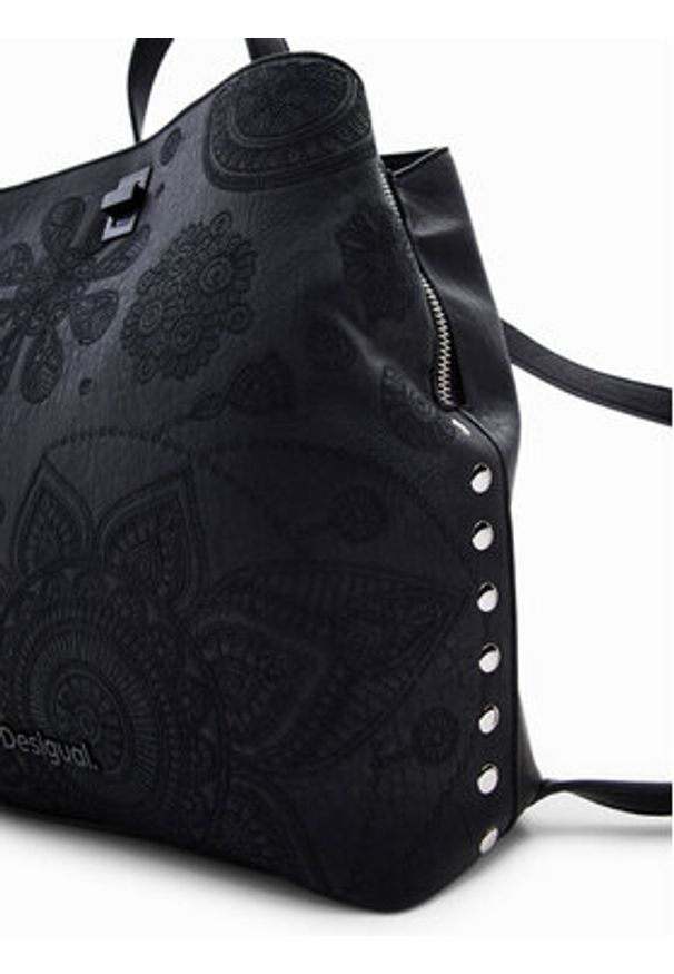 Desigual Plecak Dejavu 24WAKP02 Czarny. Kolor: czarny. Materiał: skóra