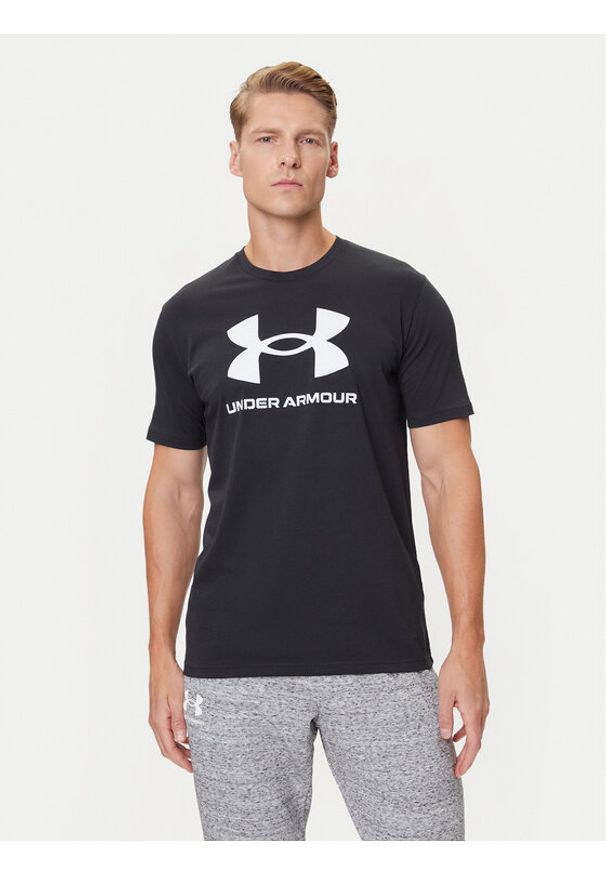 Under Armour T-Shirt Ua Sportstyle Logo Update Ss 1382911-001 Czarny Loose Fit. Kolor: czarny. Materiał: bawełna