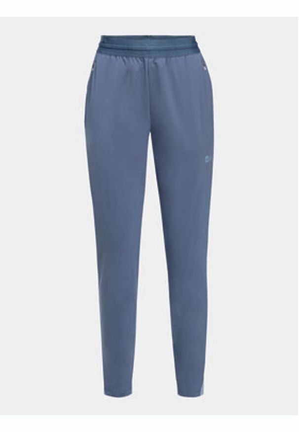 Jack Wolfskin Spodnie dresowe Prelight Chill 1508961 Niebieski Regular Fit. Kolor: niebieski. Materiał: syntetyk