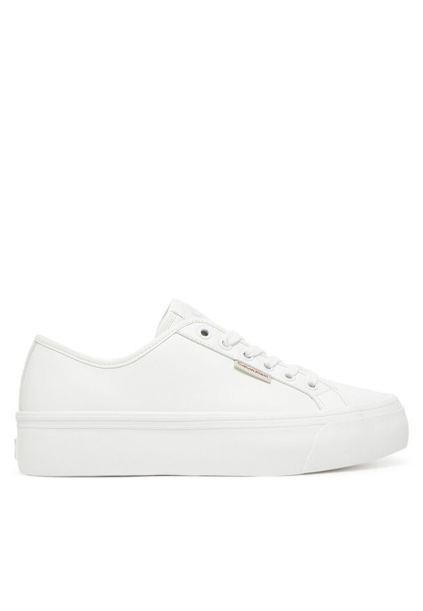 Sneakersy Calvin Klein Jeans. Kolor: biały