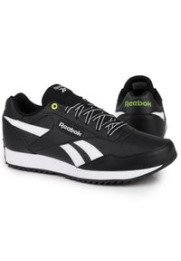 Buty męskie, sportowe Reebok REWIND RUN RIPPLE BLACK WHITE. Kolor: biały, czarny, wielokolorowy. Sport: bieganie