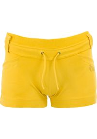 NORBERT BLANC SPORTS - Nordblanc damskie szorty bawełniane 95%/5% elastan, rozmiar 38, żółte. Kolor: żółty. Materiał: bawełna, elastan. Długość: krótkie #1