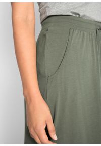 Spódnica z dżerseju bonprix oliwkowy. Kolor: zielony. Materiał: jersey #4