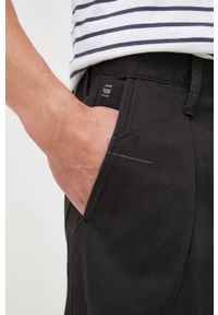 G-Star RAW - G-Star Raw spodnie bawełniane D20147.C962 męskie kolor czarny w fasonie chinos. Kolor: czarny. Materiał: bawełna #2