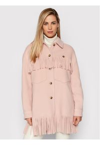 Pinko - PINKO Kurtka przejściowa Fiambala 1G16S1 Y7E3 Różowy Regular Fit. Kolor: różowy. Materiał: wełna