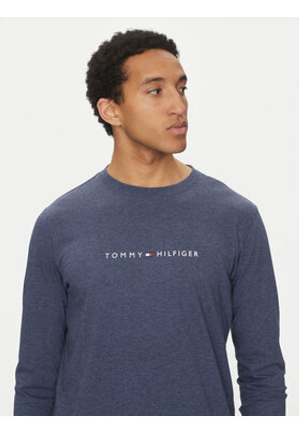 TOMMY HILFIGER - Tommy Hilfiger Longsleeve UM0UM03531 Granatowy Regular Fit. Kolor: niebieski. Materiał: bawełna. Długość rękawa: długi rękaw