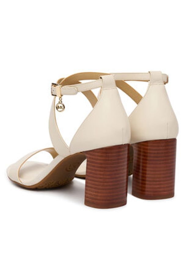 MICHAEL Michael Kors Sandały Alexa Block 40S6AXMS1L Écru. Materiał: skóra