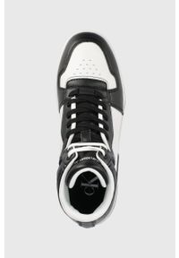 Calvin Klein Jeans buty kolor czarny. Nosek buta: okrągły. Zapięcie: sznurówki. Kolor: czarny. Materiał: poliester