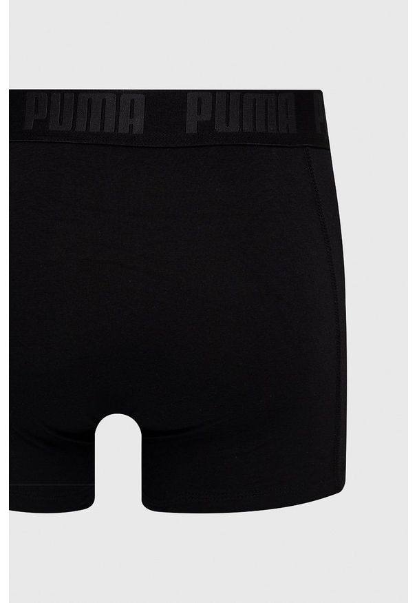 Puma - Bokserki (2-pack). Kolor: czarny
