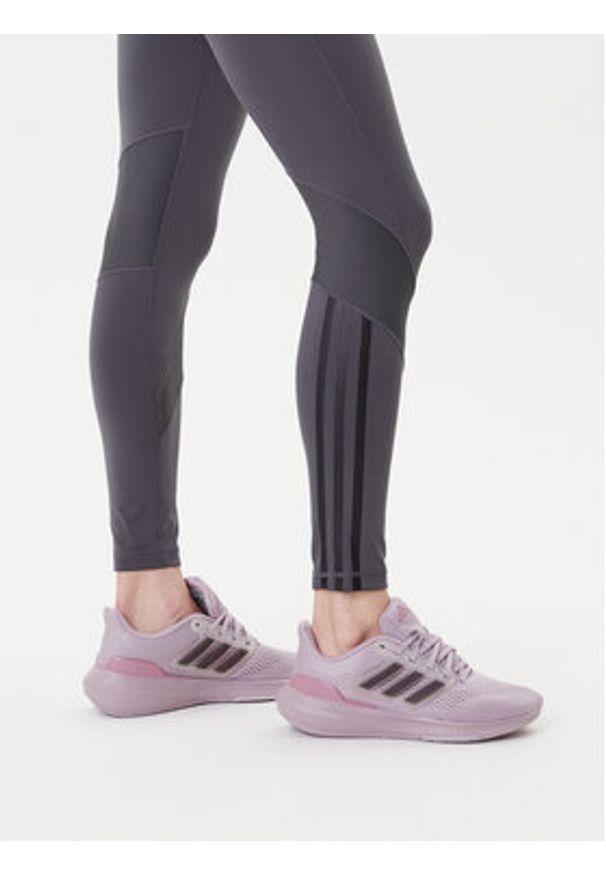 Adidas - adidas Legginsy Hyperglam JN2651 Szary Slim Fit. Kolor: szary. Materiał: syntetyk