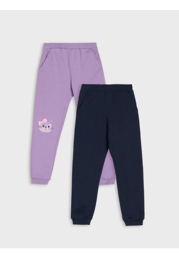 Sinsay - Spodnie dresowe 2 pack - wielobarwny. Materiał: dresówka