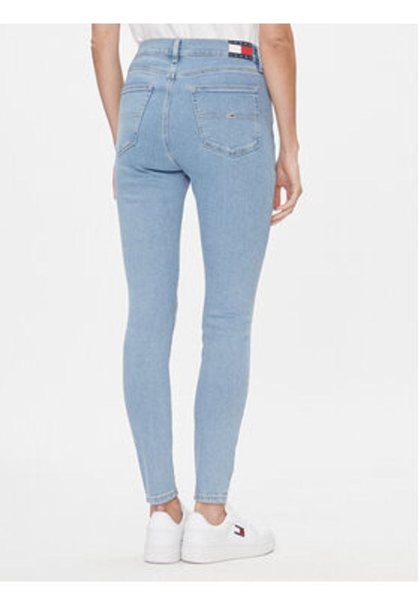 Tommy Jeans Jeansy Sylvia DW0DW17110 Niebieski Skinny Fit. Kolor: niebieski