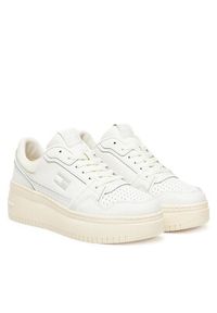 Tommy Jeans Sneakersy Tjw Retro Basket Flatform EN0EN02840 Écru. Materiał: skóra #6