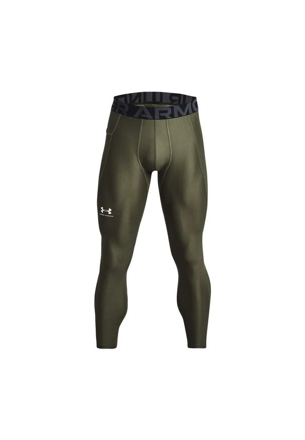 Legginsy Under Armour HeatGear. Kolor: zielony, biały, wielokolorowy. Sport: bieganie, fitness