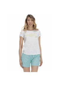 LEONE 1947 APPAREL - Damska koszulka Always Summer Silence Work. Kolor: biały. Materiał: tkanina. Sport: fitness