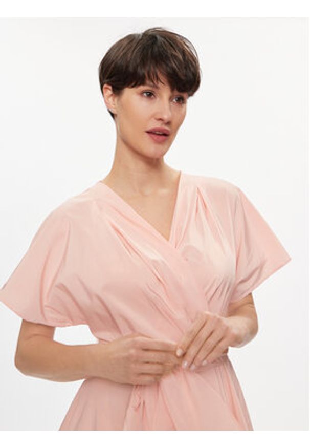 Weekend Max Mara Sukienka koszulowa Giambo 2415221172 Różowy A-Line Fit. Kolor: różowy. Materiał: bawełna, syntetyk. Typ sukienki: koszulowe