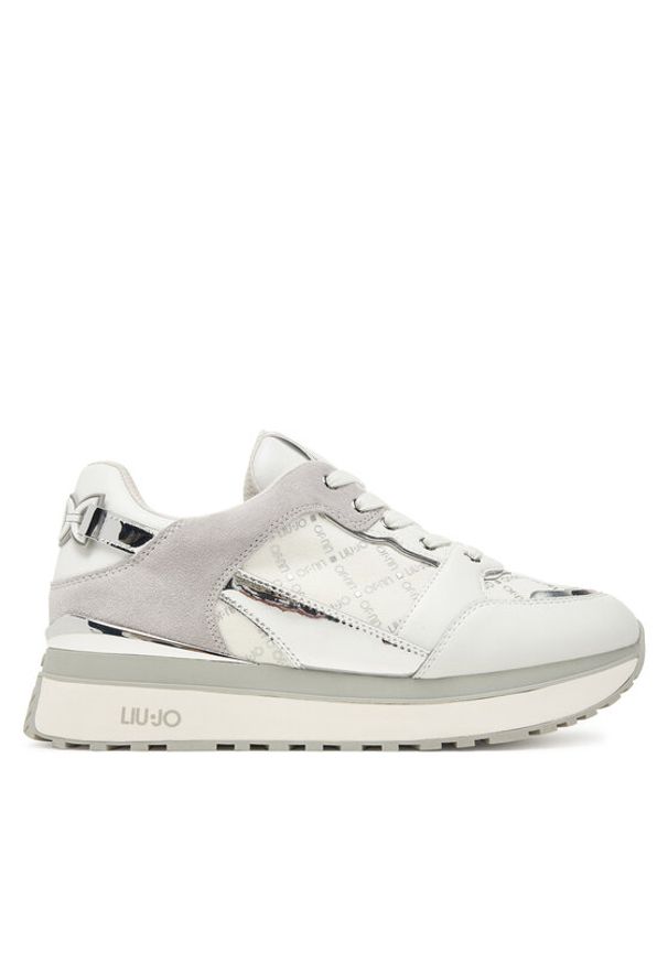 Liu Jo Sneakersy Maxi Wonder 91 BF5005 PX681 Biały. Kolor: biały. Materiał: zamsz, skóra