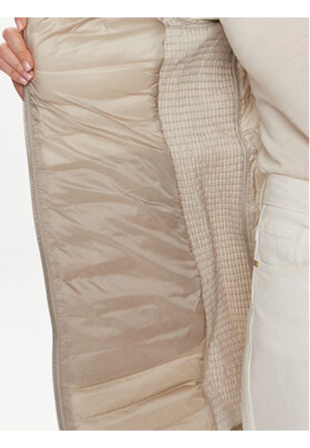 Calvin Klein Płaszcz przejściowy K20K207109 Beżowy Slim Fit. Kolor: beżowy. Materiał: syntetyk