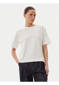 Max Mara T-Shirt 2515941042650 Biały Regular Fit. Kolor: biały. Materiał: bawełna