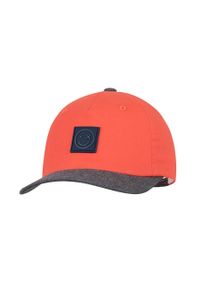 Broel czapka dziecięca kolor pomarańczowy z aplikacją. Kolor: pomarańczowy. Wzór: aplikacja