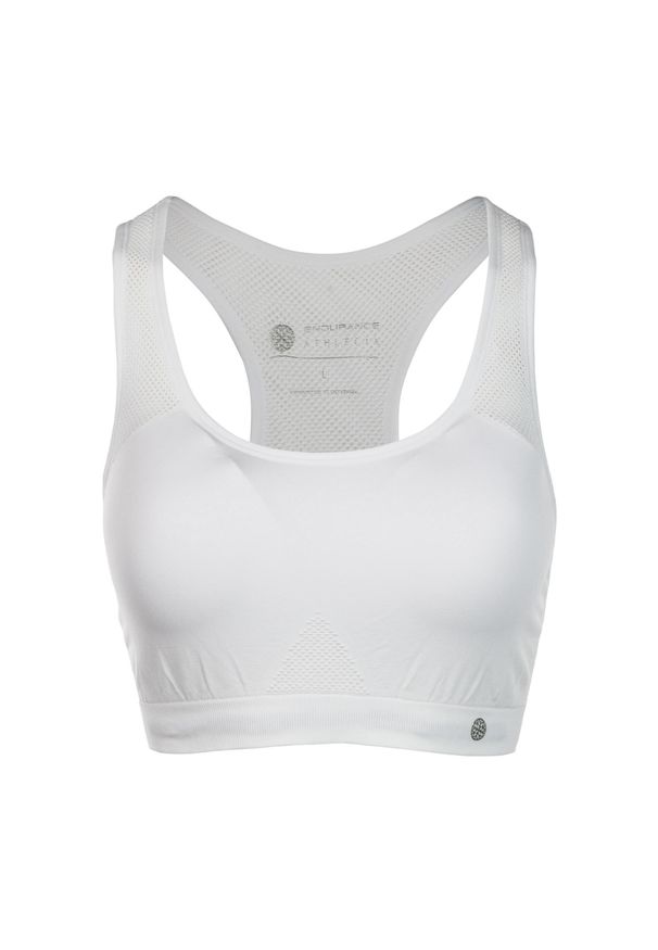ENDURANCE - Biustonosz dla kobiet Athlecia Rosemary. Kolor: biały. Materiał: poliamid, elastan. Sport: bieganie
