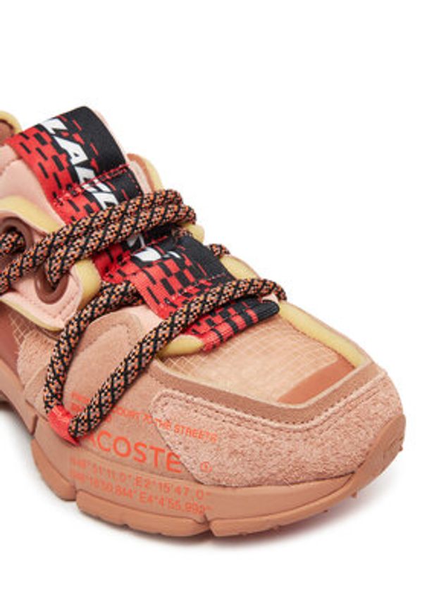 Lacoste Sneakersy 7-49SFA0014 Różowy. Kolor: różowy. Materiał: skóra