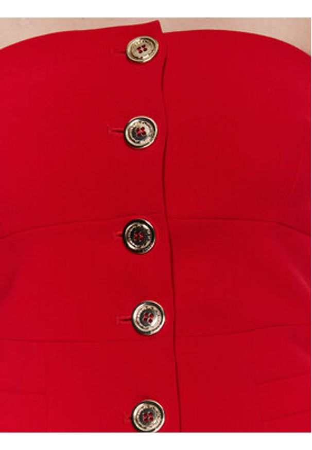 Pinko Top 100112 7624 Czerwony Slim Fit. Kolor: czerwony. Materiał: syntetyk