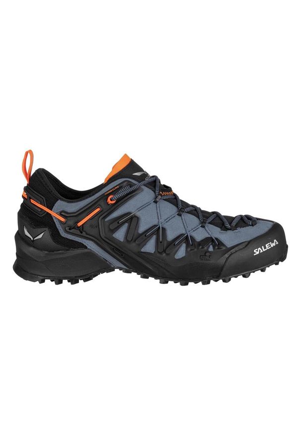 Buty Podejściowe Męskie Salewa Wildfiredge. Kolor: niebieski. Materiał: zamsz, materiał, syntetyk