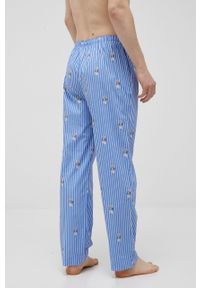 Polo Ralph Lauren piżama bawełniana 714862801001 wzorzysta. Kolor: niebieski. Materiał: bawełna. Długość: długie #8