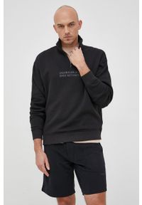 Calvin Klein Jeans bluza J30J318799.4890 męska kolor czarny z nadrukiem. Kolor: czarny. Materiał: włókno. Długość: krótkie. Wzór: nadruk #2
