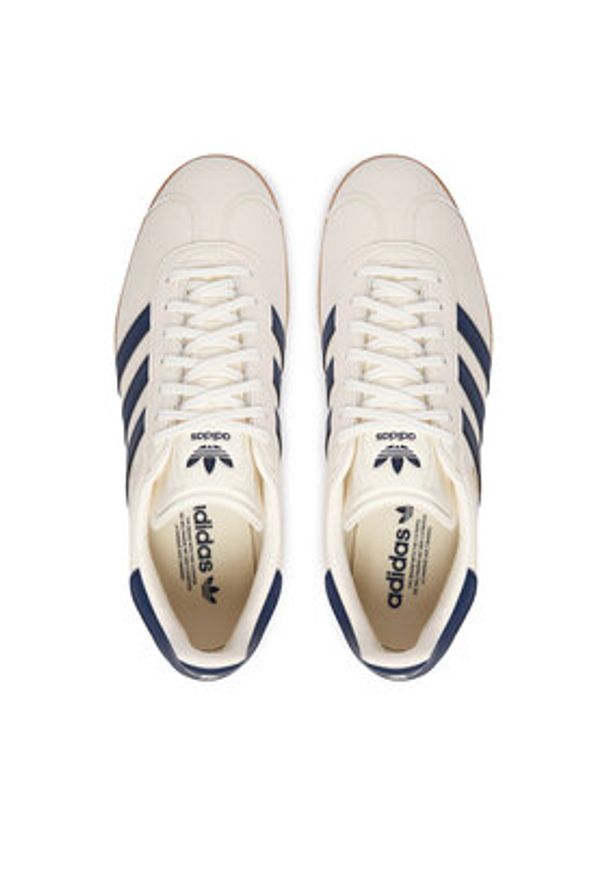 Adidas - adidas Sneakersy Gazelle JI0209 Écru. Kolor: kremowy. Materiał: skóra. Model: Adidas Gazelle
