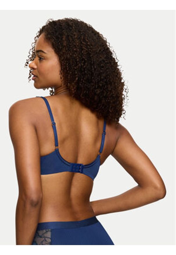 Triumph Biustonosz z fiszbiną Wild Azalea 10219874 Niebieski. Kolor: niebieski. Materiał: syntetyk