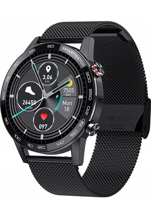ZAXER - Smartwatch Zaxer L16 Bransoleta Czarny. Rodzaj zegarka: smartwatch. Kolor: czarny