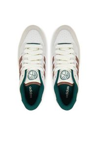 Adidas - adidas Sneakersy Rapid Court Low JR3157 Beżowy. Kolor: beżowy. Materiał: skóra