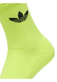 Adidas - adidas Zestaw 6 par wysokich skarpet unisex Trefoil Cushion JY2679 Kolorowy. Materiał: materiał, bawełna. Wzór: kolorowy #4