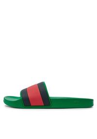 Tommy Jeans Klapki Rubber Th Flag Pool Slide FM0FM04263 Zielony. Kolor: zielony