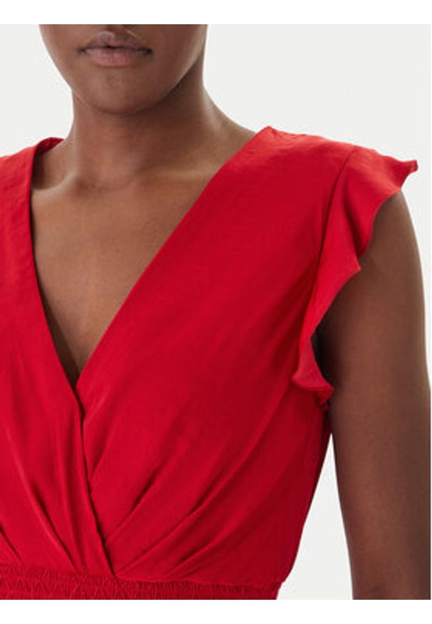 Morgan Sukienka koktajlowa 251-RWANY Czerwony Loose Fit. Kolor: czerwony. Materiał: syntetyk. Styl: wizytowy