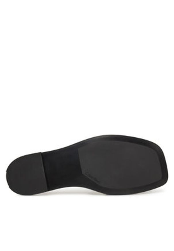 Calvin Klein Klapki Flat Slide W/Ck Hw Big - Lth HW0HW02482 Brązowy. Kolor: brązowy. Materiał: skóra