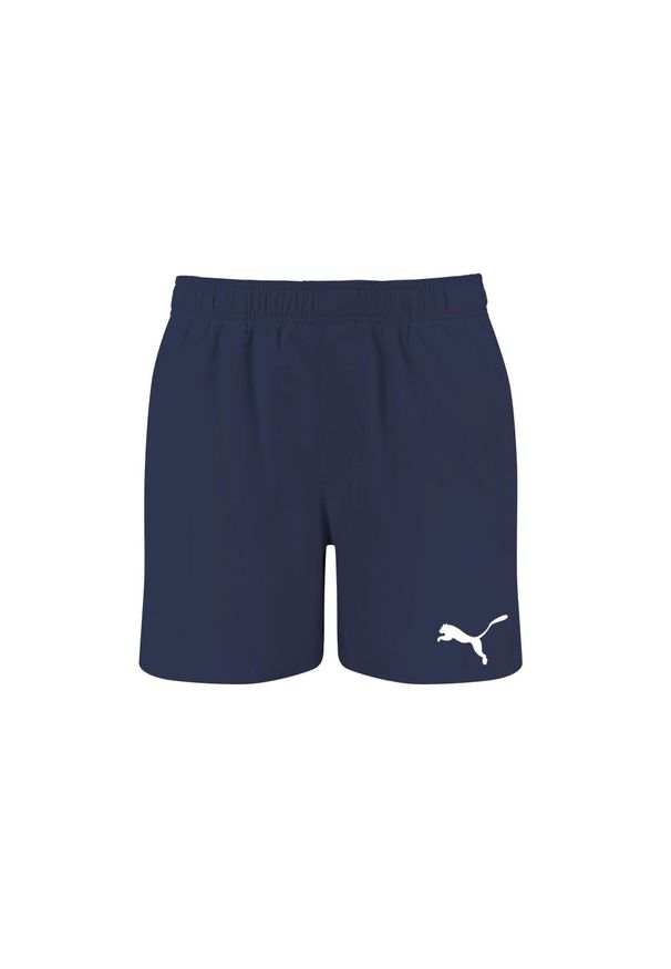 Kąpielówki męskie Puma Mid Shorts. Kolor: niebieski. Materiał: poliester