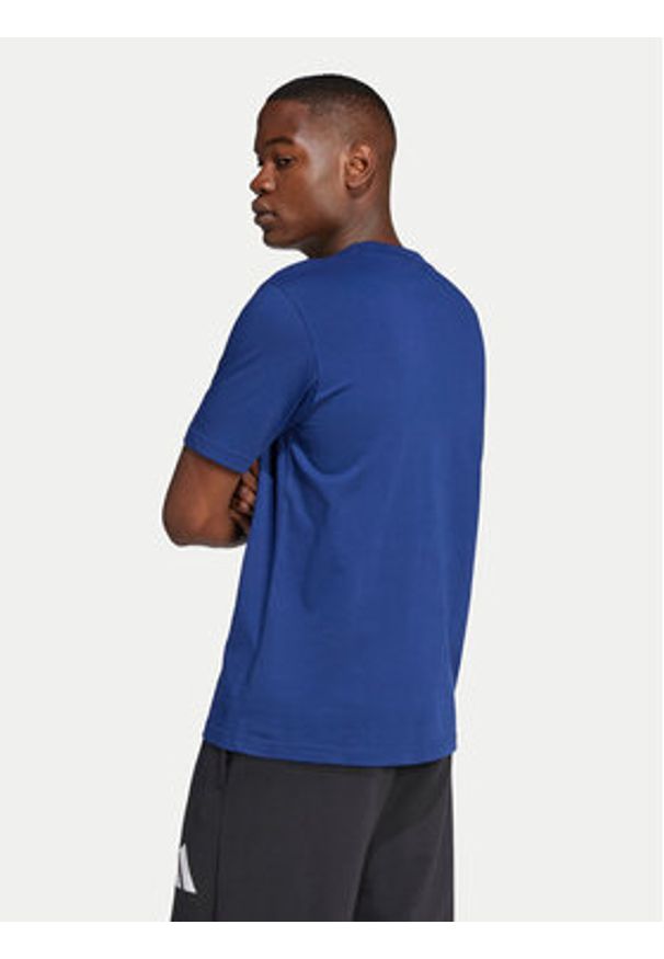 Adidas - adidas T-Shirt Essentials Big Logo JE8940 Granatowy Regular Fit. Kolor: niebieski. Materiał: bawełna