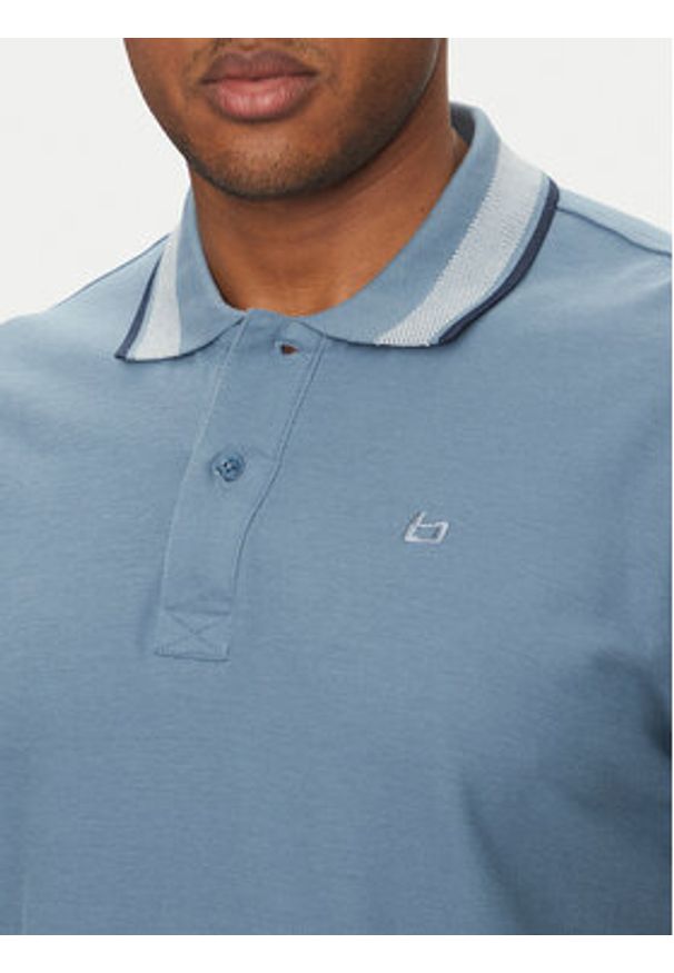 Blend Polo 20717916 Niebieski Regular Fit. Typ kołnierza: polo. Kolor: niebieski. Materiał: bawełna