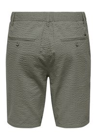 Only & Sons Szorty materiałowe Leo 22028301 Zielony Regular Fit. Kolor: zielony. Materiał: bawełna #6